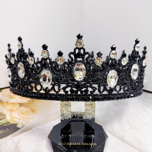Renaissance Crown, Vintage Stone Crown, Halloween Costume, Coronation Crown - Picture 3 of 9